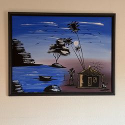 Authentic Framed Canvas Painting