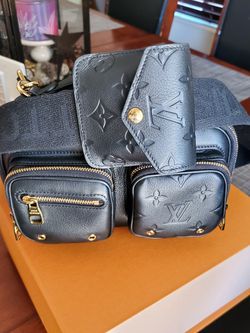Louis Vuitton Utility Crossbody Bag Calfskin with Embossed