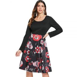 Dressfo Floral Skull