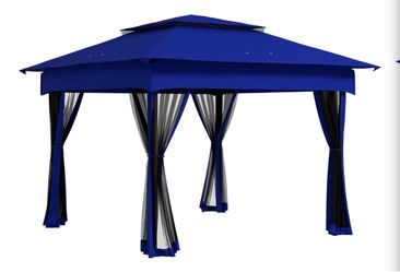 11'x11' Pop-Up Gazebo Canopy Tent with Netting,