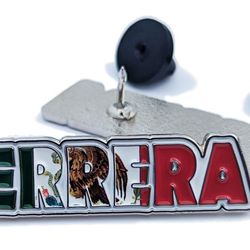 Pin Herrera Pin for Caps Clothing Enamel Badge Mexican Flag Pin Herrera Mex Flag