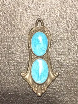 Unique antique sterling religious charm/pendent