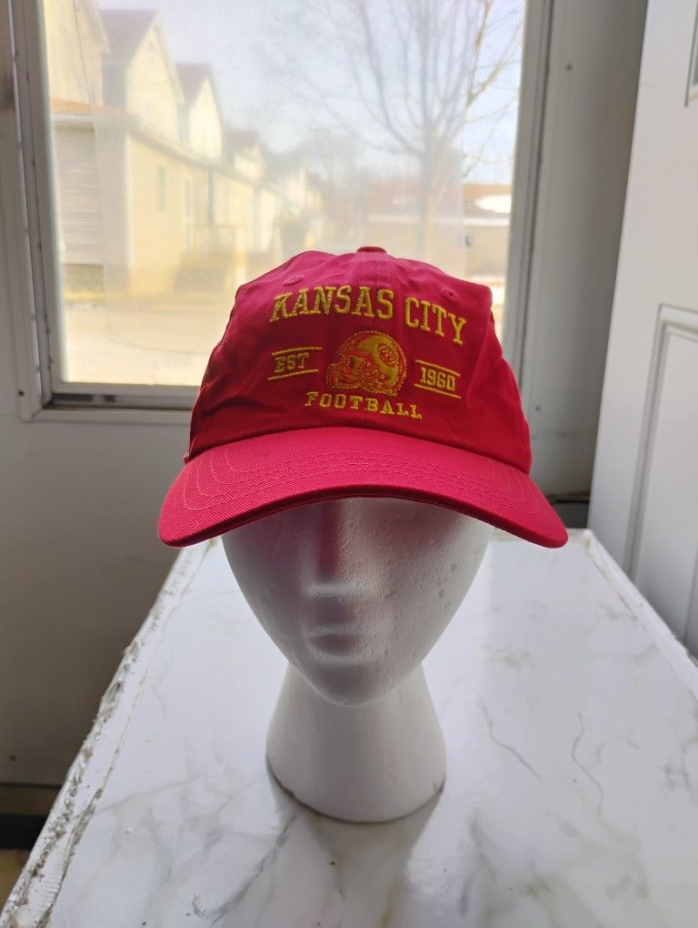 Kansas City Football Red Cap Adjustable