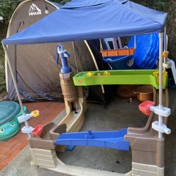 Kids Outside Water House 