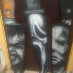 Giant Wooden Knife Set  /(My Art)
