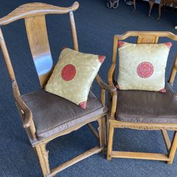 Two rare oriental dynasty chairs 