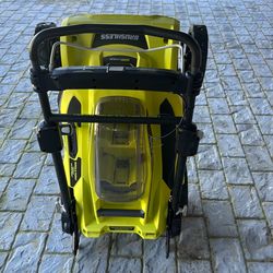 Ryobi cordless 21inch lawn mower with original battery and charger
