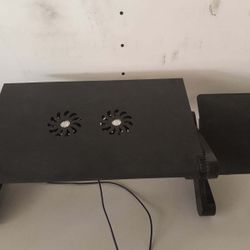 Laptop Cooling Stand With Mouse Pad And Adjustable Height