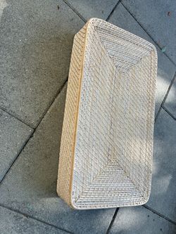 Rectangular Woven Rattan Tray from Pottery Barn Kids