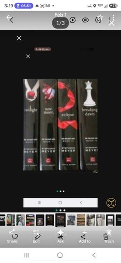 Twilight series, see 2 pics, $10 each