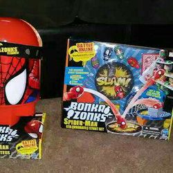 (2) Spiderman Bonka Zonks Toys! Brand New 
