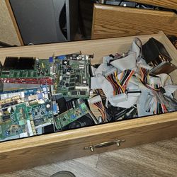 Box of computer parts 