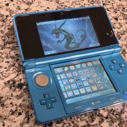 Nintendo 3DS Monster Hunter 4 Limited Edition Blue Custom Mob--ded