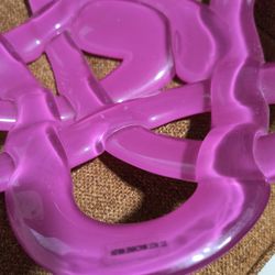 Kosta Boda Pink Glass Basket Bowl – Anna Ehrner Art Glass Centrepiece, Sweden