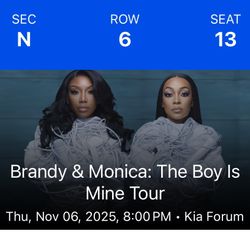 2 Tix. Brandy Monica