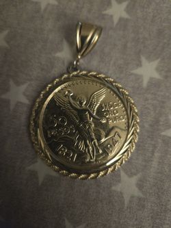 Mexico Libertad Gold Plated Pendant