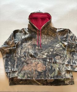Mossy Oak Women’s Size Small Camo Pullover Hoodie Sweatshirt Brown Green Pink