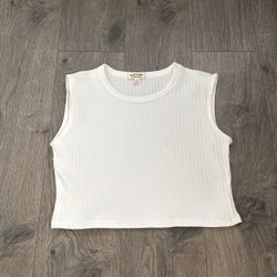 Women’s White Cropped Top 