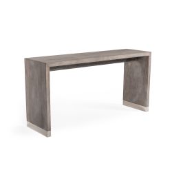 Wade Logan Ebel Counter Height Dining Table Gray Elm