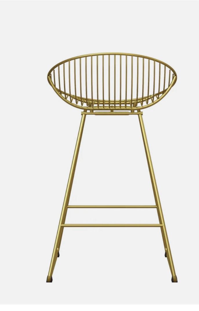 CosmoLiving Cosmopolitan Ellis 24" Metal Counter Height Bar Stool. 4 Available