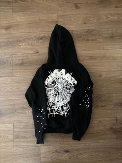 Spider/Sp5der Hoodie - Black - Clean - $30
