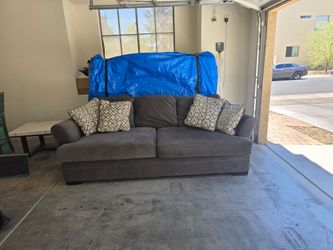 Large Oversized RC Willey Gray Sofa - 93" Wide