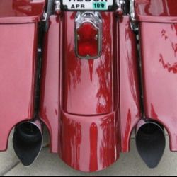 Fenders HARLEY DAVIDSON BAGGER ROAD KING ROAD GLIDE STREET GLIDE TOURING EXTRETCHED 6" FENDER EXTENSION WITH FILLER  CUSTOM REAR BAGGER BAGGERS 