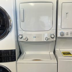 GE 27” Spacemaker Gas Laundry Center - White