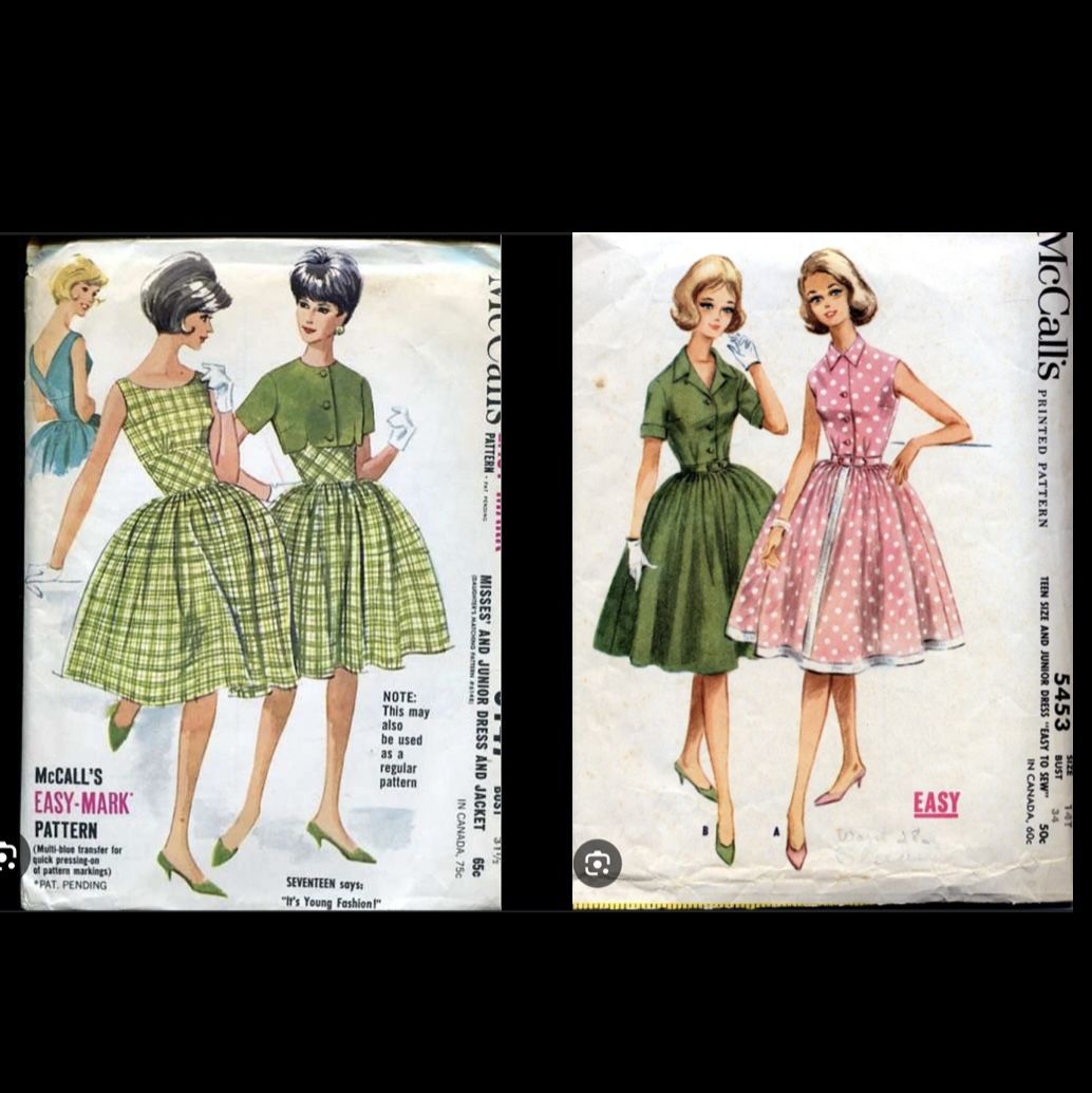 Vintage McCall’s Sewing Patterns 6147, 5453