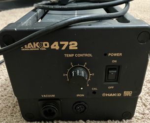 Hakko 472 Desoldering Tool unit 110 W ESD Safe Heavy Duty Industrial grade   Main unit only . No desoldering hand tool   The Hakko 472 Desoldering is 