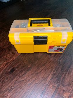 Keter Omega 16 Yellow Plastic Toolbox