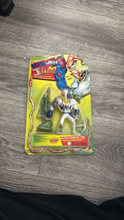 Earthworm Jim Battle Damage EWJ Action Figure