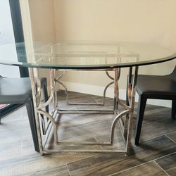 54” Glass Table