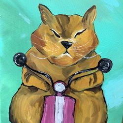 Grouchy Cats Original Paintings