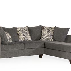 Two piece sectional sofa set