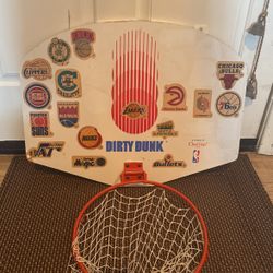 Laundry Net/Basketball Hoop w/Vintage Team's Logos