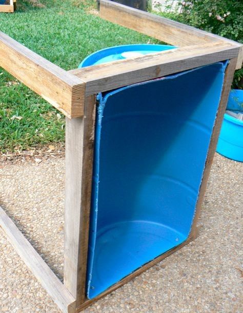 plastic drum TOP CLOSED 55 gallons
