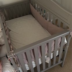 Delta Children 4 in 1 Convertible Baby Crib With Mattress 