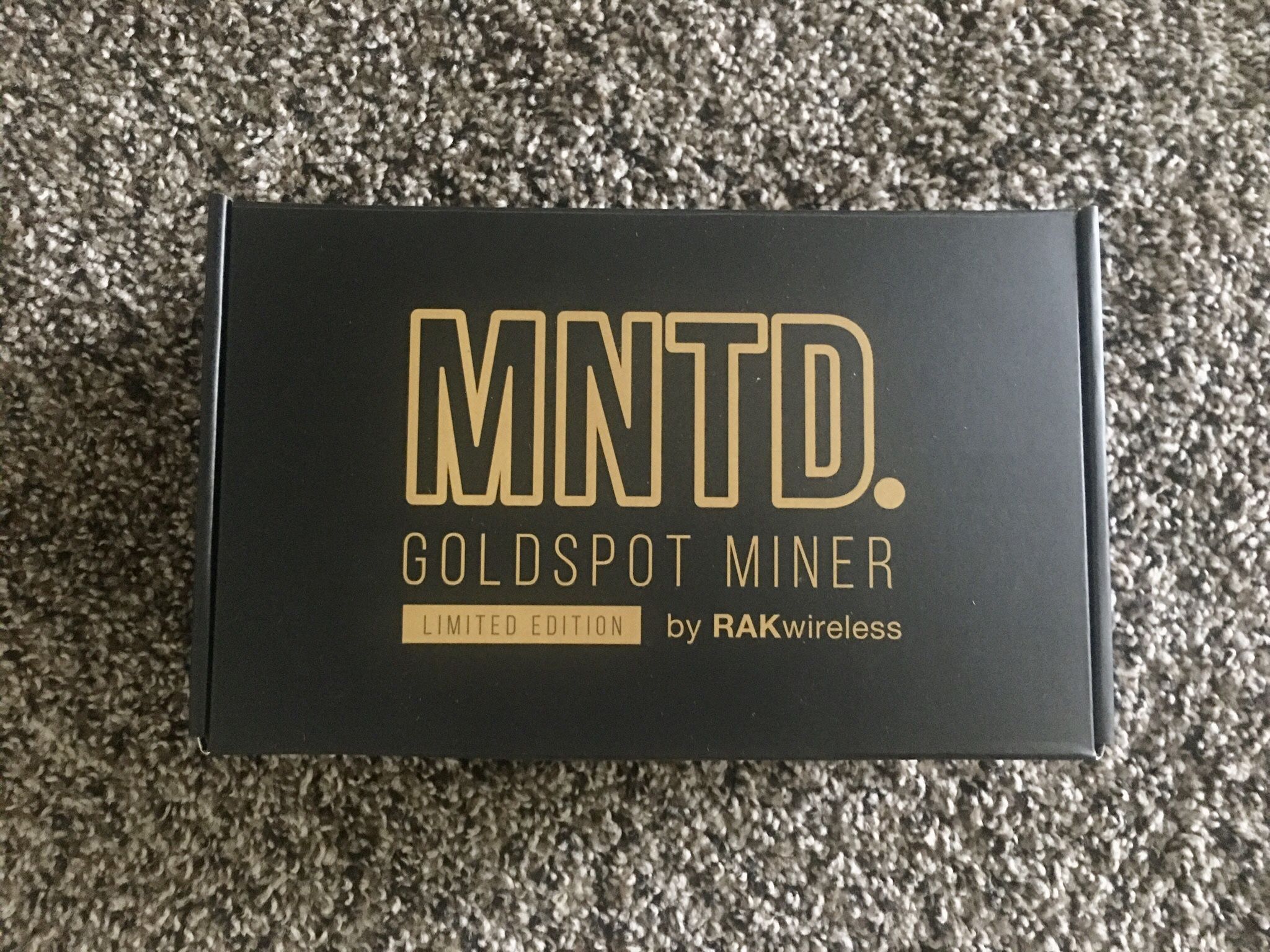 MNTD RAK Wireless Goldspot Helium Crypto Miner Hotspot US915 New Limited  Edition