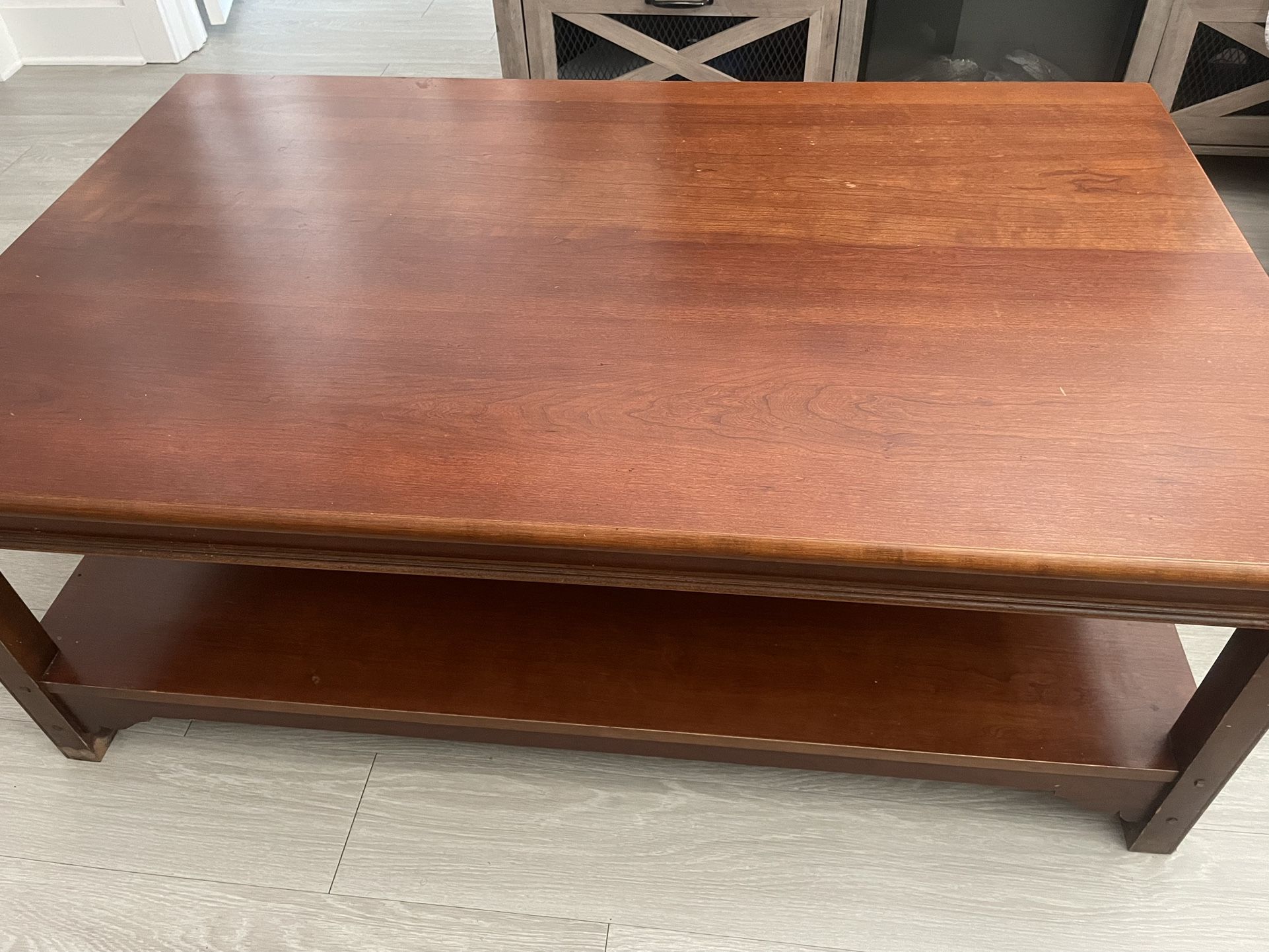 Sturdy Wood Coffee Table
