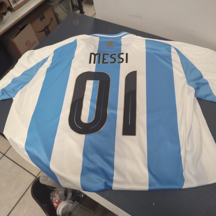 Messi #01  Custom Jersey  