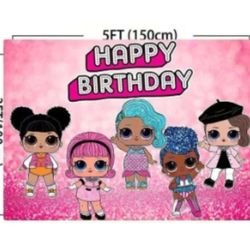 Birthday Photo Backdrop LOL 