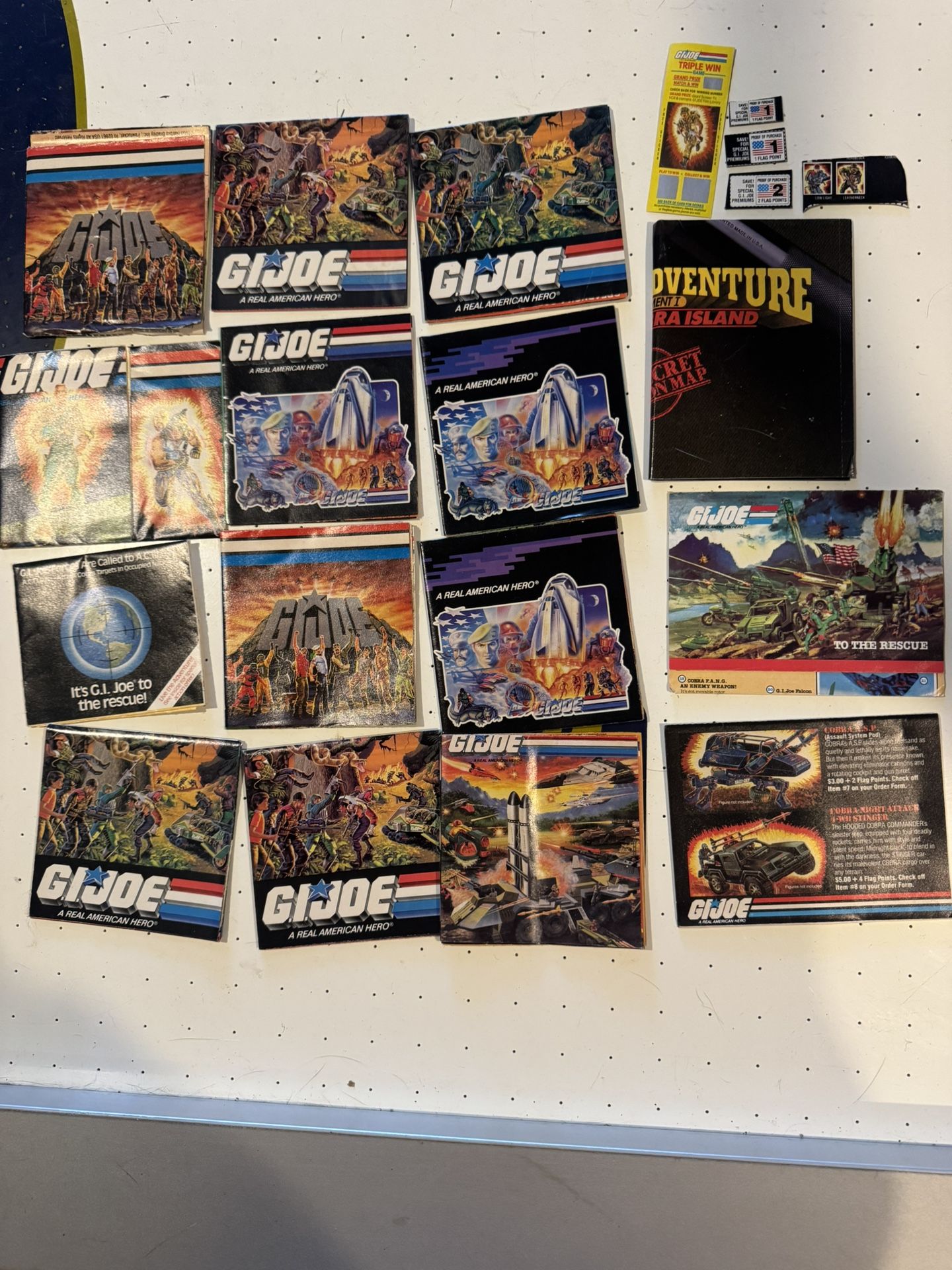GI Joe Catalog Booklets/Miscellaneous 1980’s. $20 Takes All. Must Pickup