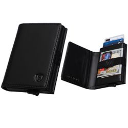 Designer CAVAARTIS Slim Wallet | One Million Collection | Premium Genuine Leather | Smart RFID Protection | Minimalist | Smart Quick Release Cards |