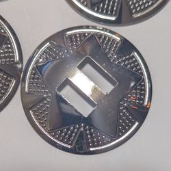 Star Concho Silver Plated 3.2 Cm 1  1/4 In 100 Ct