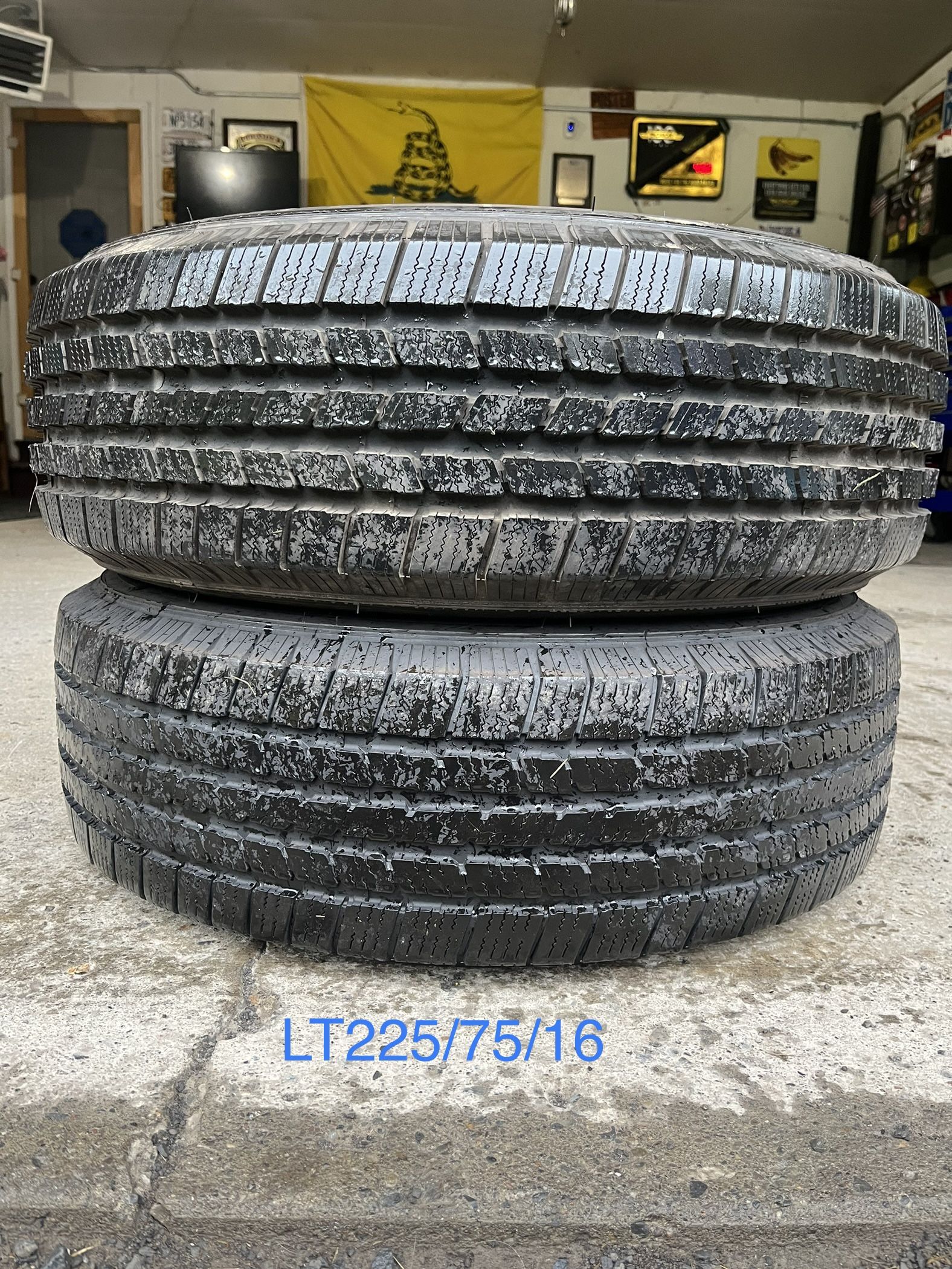 Two - LT225/75/16 Michelin LTX M/S2 Tires