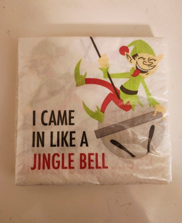 Funny Christmas Elf Napkins