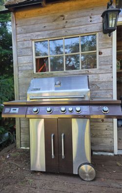 Jenn-Air stainless steel free-standing grill model (contact info removed)