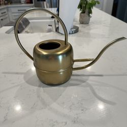 Brass “like” Watering Can 13 1/2 Wide X 9 1/2 Tall