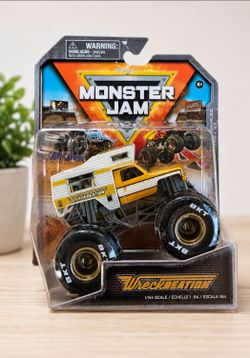 Die-cast metal monster truck toy, Spin Master Monster Jam Wreckreation 1/64 scale Series 33
